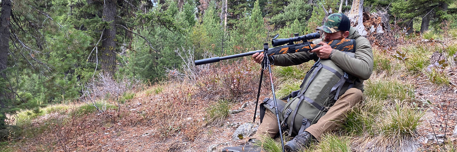 Mark Shooting on an Elk Hunt