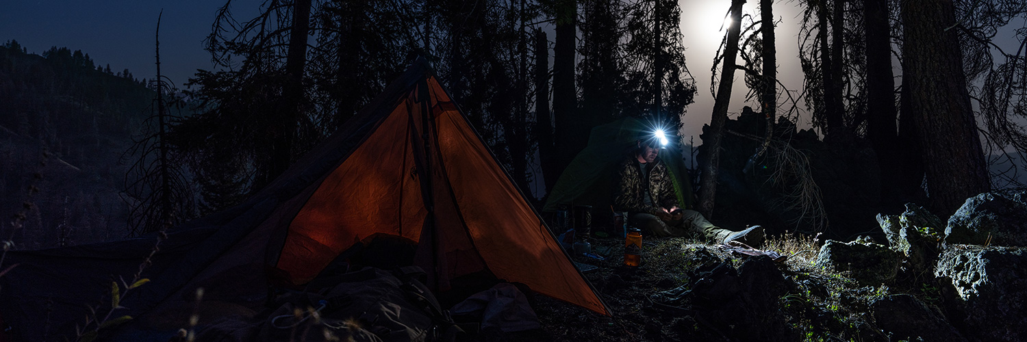 Camp by Headlamp & Moonlight