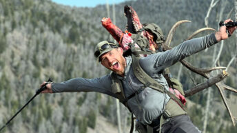 Mark Packs a Bull Elk with Trekking Poles