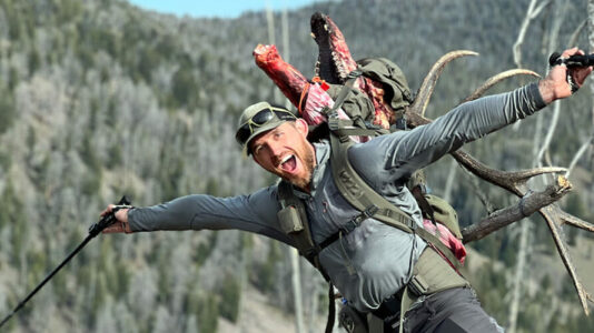 Mark Packs a Bull Elk with Trekking Poles