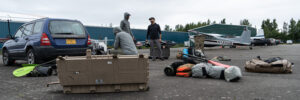 Preparing Gear on the Airstrip