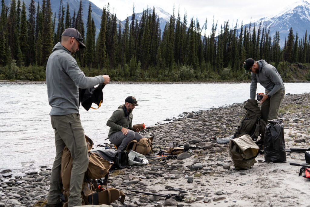 Loading K4 Packs on the River